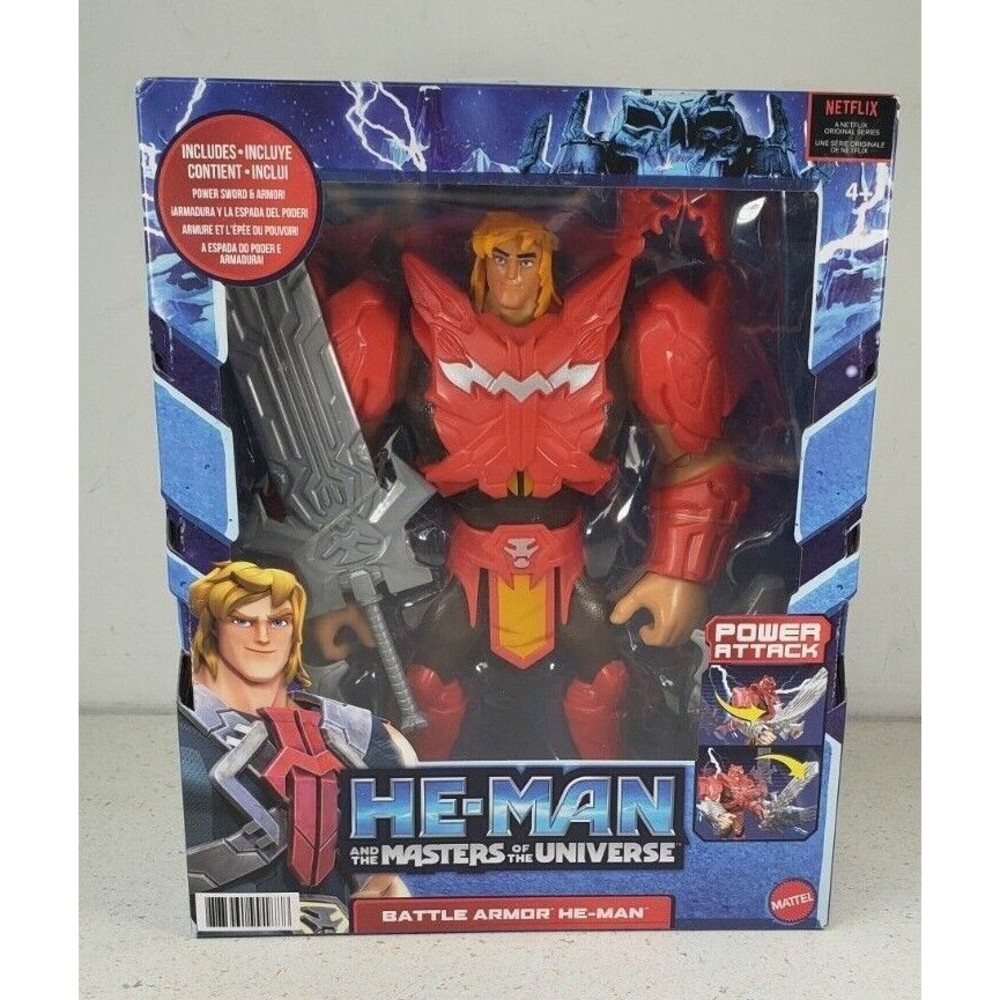 The Masters Of The Universe Deluxe Netflix He-Man Large 8.5" Action Figure
